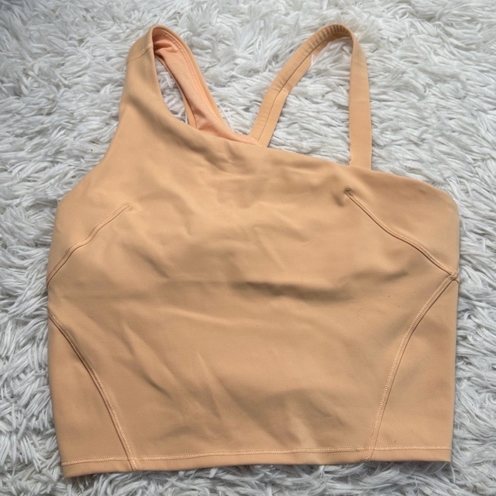 Lululemon Everlux Asymmetrical Tennis Tank Top Summer Glow
